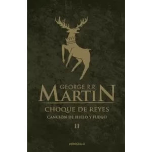 Choque de Reyes es la segunda entrega de la aclamada saga de fantasía épica Canción de Hielo y Fuego escrita por George R. R. Martin. Publicada originalmente en 1998, esta novela continúa la historia iniciada en Juego de Tronos, sumergiendo a los lectores en un mundo de intriga política, guerra y magia.
