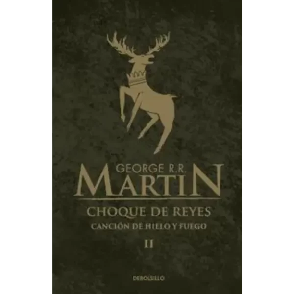 Choque de Reyes es la segunda entrega de la aclamada saga de fantasía épica Canción de Hielo y Fuego escrita por George R. R. Martin. Publicada originalmente en 1998, esta novela continúa la historia iniciada en Juego de Tronos, sumergiendo a los lectores en un mundo de intriga política, guerra y magia.