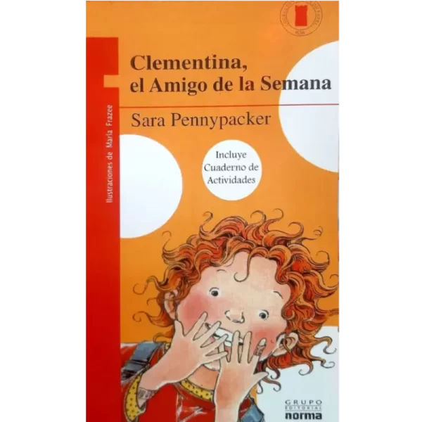 Clementina, el amigo de la semana es una encantadora novela infantil escrita por Sara Pennypacker, con ilustraciones de Marla Frazee. Esta obra forma parte de la popular serie de libros de Clementina, que sigue las aventuras de una niña creativa y llena de energía.