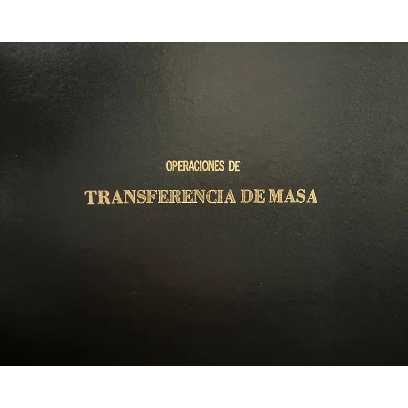 Operaciones de Transferencia de Masa - Robert E. Treybal. 1 Operaciones de Transferencia de Masa - Robert E. Treybal.