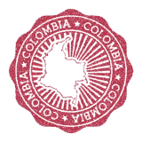 Sello postal de Colombia