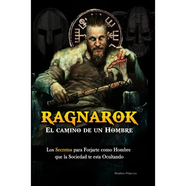 libro de un hombre vikingo en la portada
