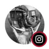 Libros Medellín, una cita con libros. 14 M.C. Escher
Quién es y qué hace: Artista gráfico neerlandés. Famoso por sus grabados en madera y litografías que exploran el infinito, la arquitectura imposible y las teselaciones.
Año de la obra: 1935. (No es una foto tradicional, es su famosa litografía "Mano con esfera reflectante").