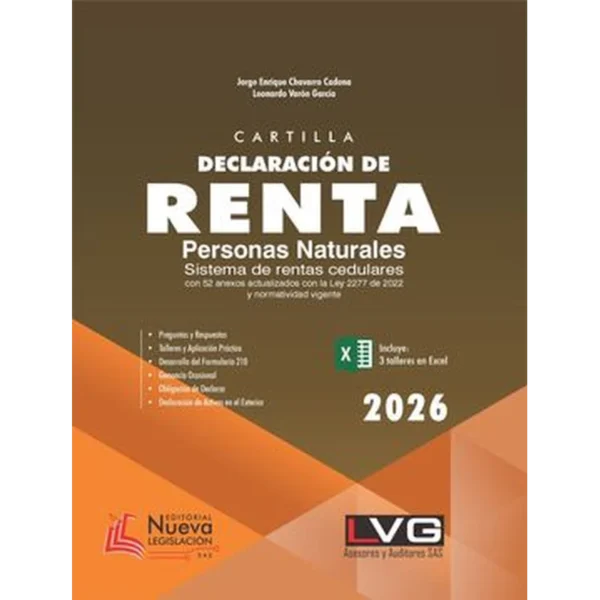 Cartilla declaración de renta personas naturales 2026 – Jorge Enrique Chavarro Cadena / Leonardo Varón García.