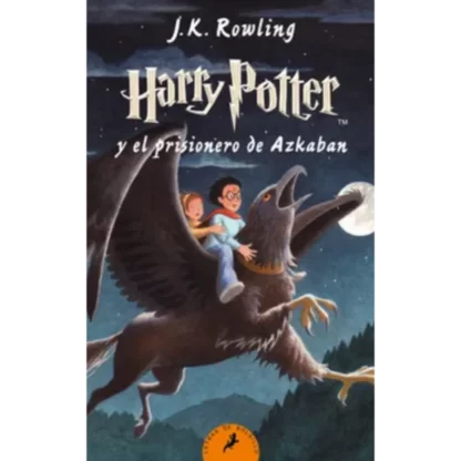 "Harry Potter y el prisionero de Azkaban" es el tercer libro de la saga de Harry Potter escrita por J.K. Rowling. La trama sigue a Harry mientras comienza su tercer año en Hogwarts y se enfrenta a un peligroso prisionero fugitivo, Sirius Black, quien supuestamente mató a sus padres.
