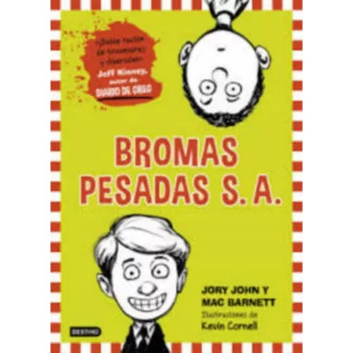 Bromas Pesadas S.A es una divertida novela infantil escrita por Jory John y Mac Barnett e ilustrada por Kevin Cornell. Este libro, que está recomendado para niños de entre 8 y 12 años, cuenta la historia de dos amigos, Miles y Niles, que comparten su amor por las bromas.
