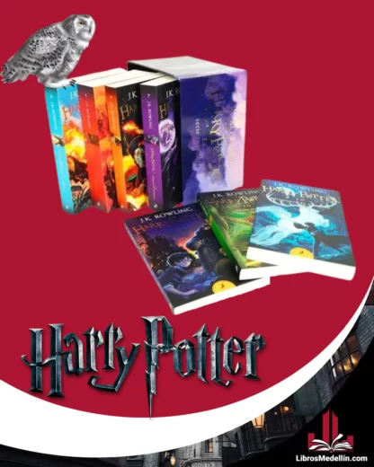 La colección de libros de Harry Potter en pasta blanda es una serie completa de siete libros escritos por J.K. Rowling. La historia sigue a Harry, un niño huérfano que descubre que es un famoso mago y que ha sobrevivido a un ataque del temible Lord Voldemort.  A partir de entonces, Harry comienza a asistir a Hogwarts, la escuela de magia y hechicería, donde hace amigos con Ron Weasley y Hermione Granger y se embarca en una serie de aventuras peligrosas para derrotar a Lord Voldemort y salvar el mundo mágico de la oscuridad.
