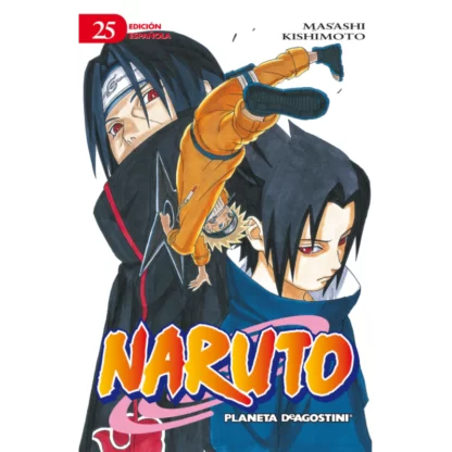 Naruto nº 25, ¡Sasuke ha abandonado la Villa y a sus compañeros en busca del poder que le ofrece Orochimaru! Naruto intenta llevar a Sasuke de vuelta.