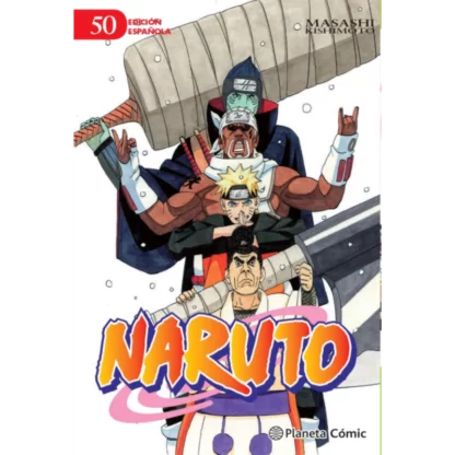 Naruto nº 50, ¡Sasuke se enfrenta a los cinco Kage en su ataque contra la sala del consejo y recurre al “amaterasu” y a “susano-o”, el tercer poder!.