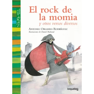 “El rock de la momia y otros versos diversos”, Es un libro que despliega una poesía moderna a partir de antiguas estrofas utilizadas por los poetas españoles de tiempos de Don Quijote. En sus 55 páginas, Rodríguez combina su talento, sensibilidad y humor para crear versos pegajosos y musicales.
